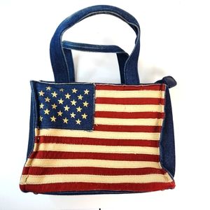 St. John's Bay Denim American Flag Purse
